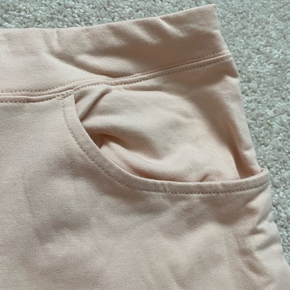D & Co Women Size 5x Pull Up Knit Cropped Pale Pink French Terry Joggers a391932 - Picture 2 of 11